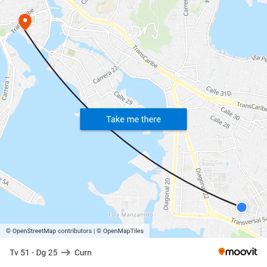 Tv 51 - Dg 25 to Curn map