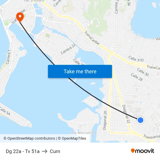 Dg 22a - Tv 51a to Curn map