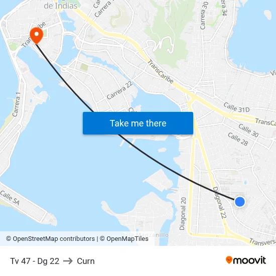 Tv 47 - Dg 22 to Curn map
