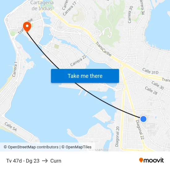 Tv 47d - Dg 23 to Curn map