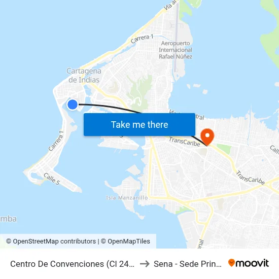 Centro De Convenciones (Cl 24 - Kr 9) to Sena - Sede Principal map