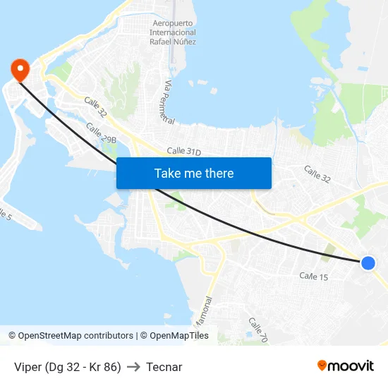 Viper (Dg 32 - Kr 86) to Tecnar map