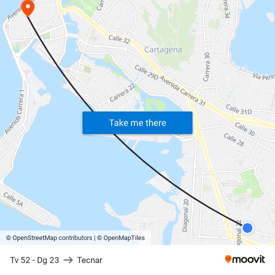 Tv 52 - Dg 23 to Tecnar map