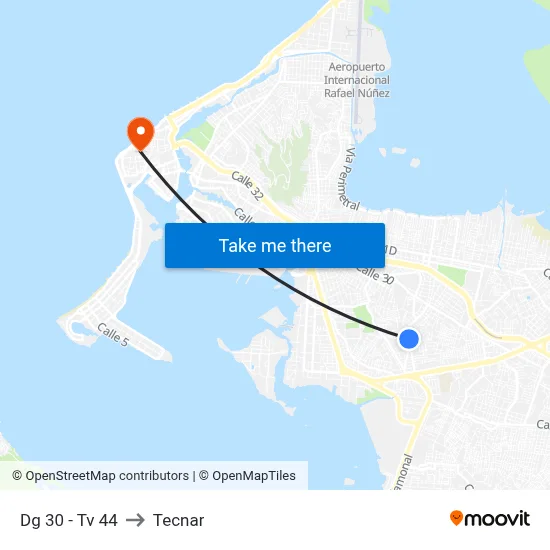 Dg 30 - Tv 44 to Tecnar map