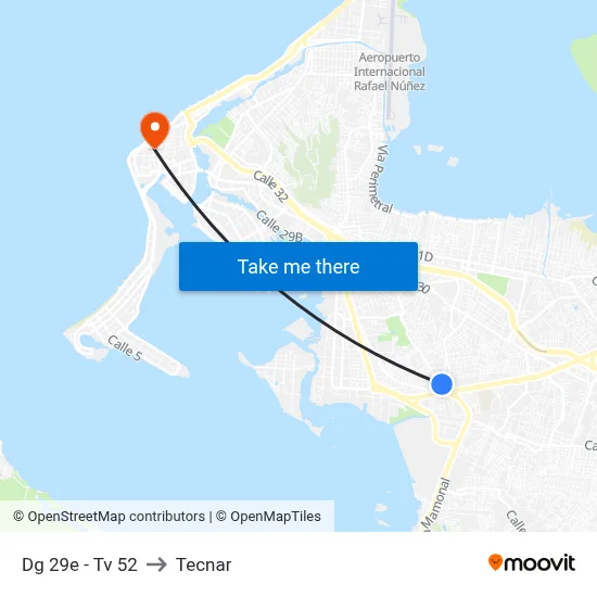 Dg 29e - Tv 52 to Tecnar map