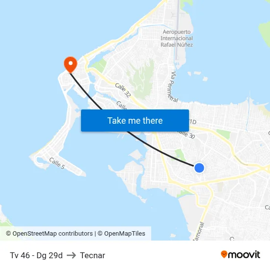 Tv 46 - Dg 29d to Tecnar map