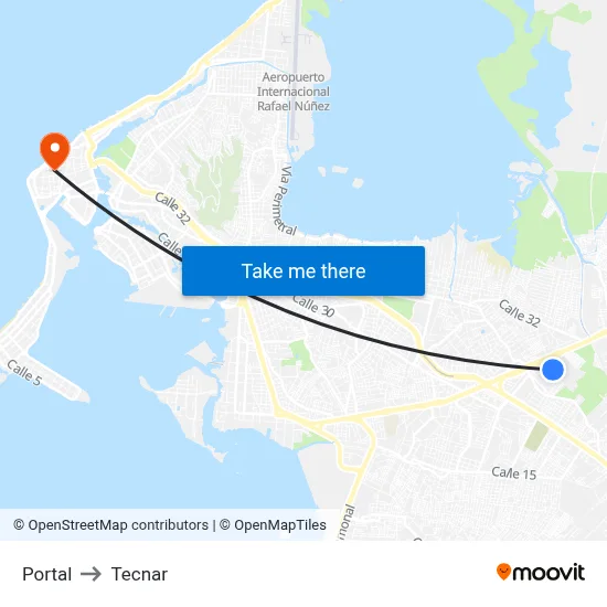 Portal to Tecnar map