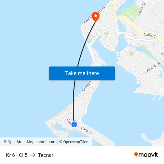 Kr 6 - Cl 5 to Tecnar map