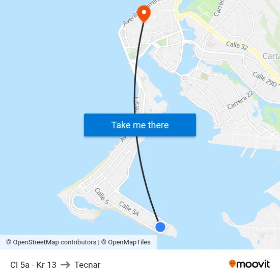 Cl 5a - Kr 13 to Tecnar map