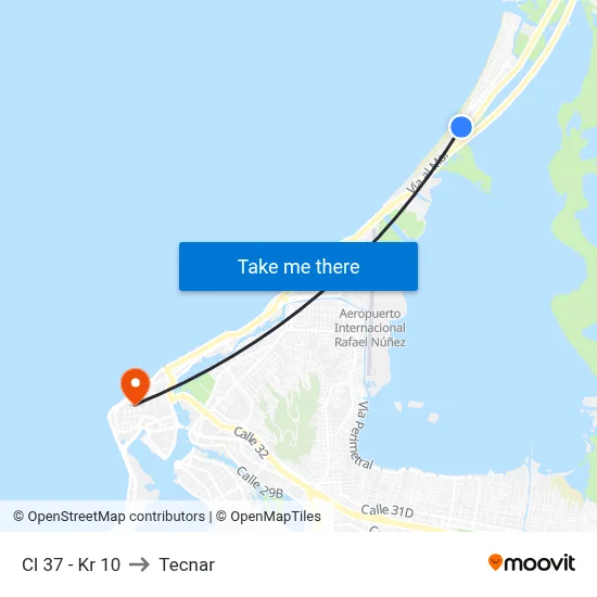 Cl 37 - Kr 10 to Tecnar map