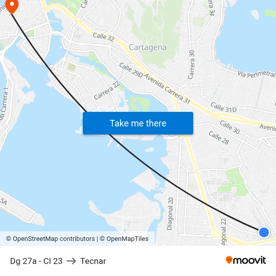Dg 27a - Cl 23 to Tecnar map