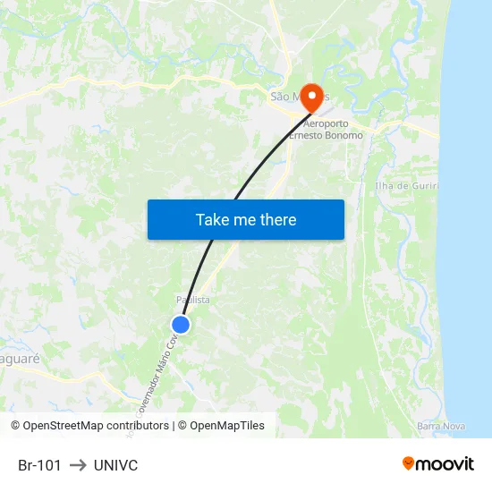 Br-101 to UNIVC map