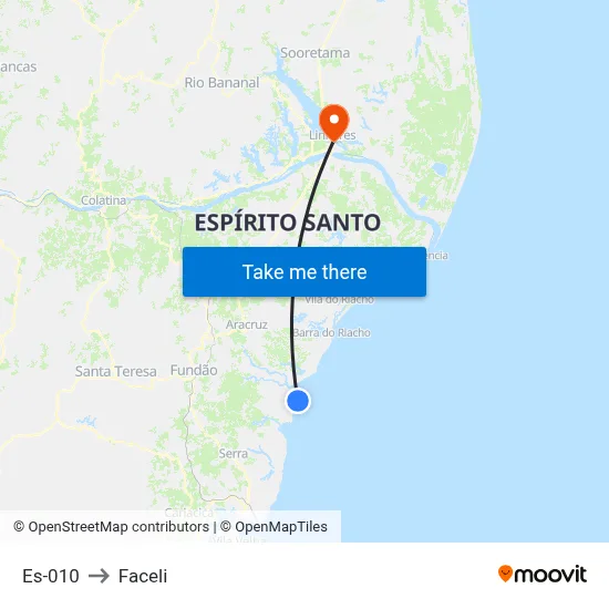 Es-010 to Faceli map