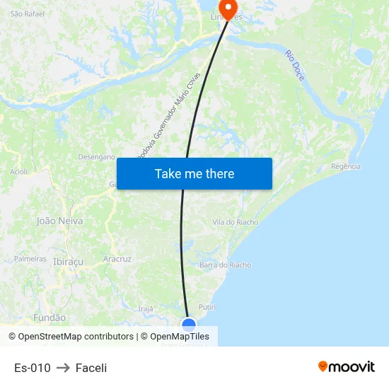 Es-010 to Faceli map