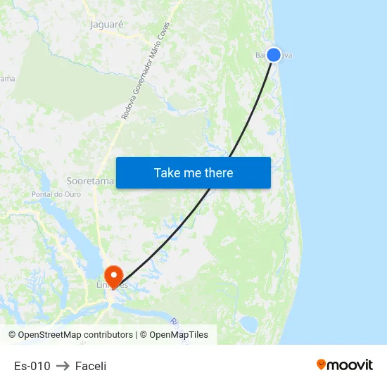 Es-010 to Faceli map