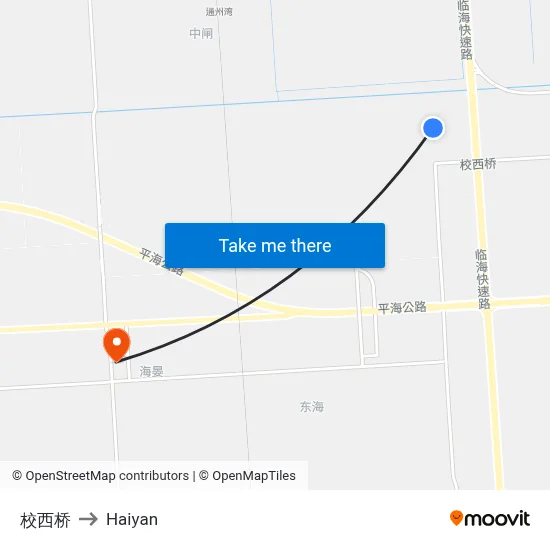 School West Bridge to Haiyan map