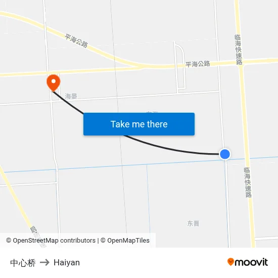 Central Bridge to Haiyan map