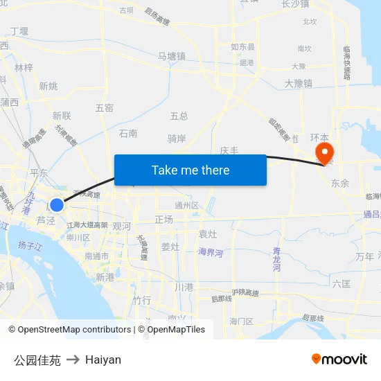 公园佳苑 to Haiyan map