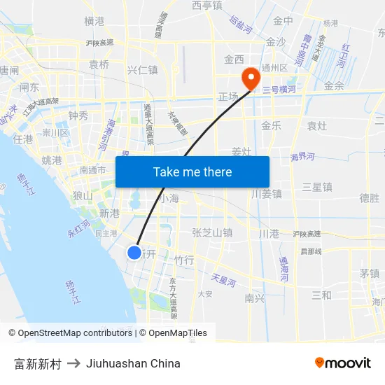 富新新村 to Jiuhuashan China map
