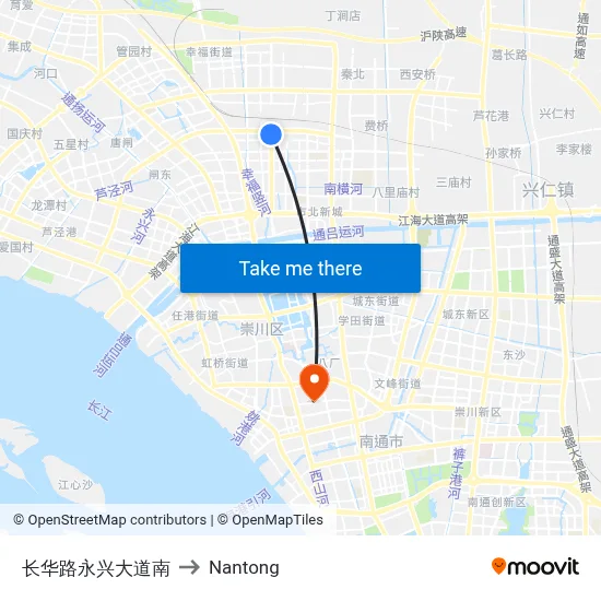 Changhua Road Yongxing Avenue South to Nantong map