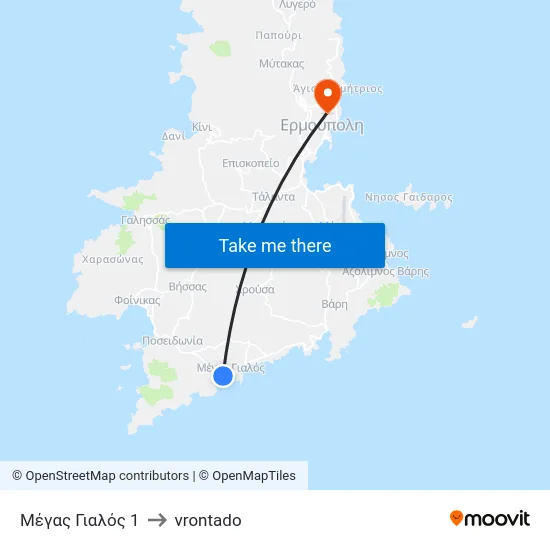 Μέγας Γιαλός 1 to vrontado map