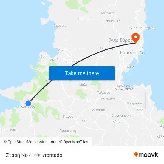 Στάση Νο 4 to vrontado map