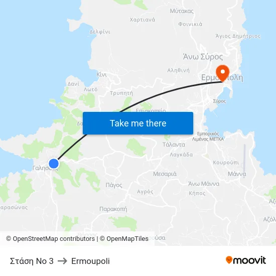 Στάση Νο 3 to Ermoupoli map