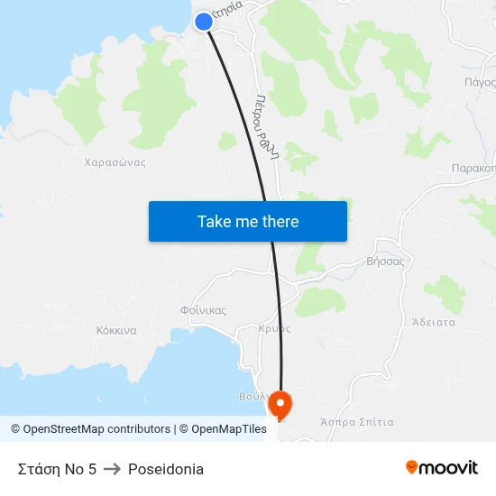 Stop No 5 to Poseidonia map