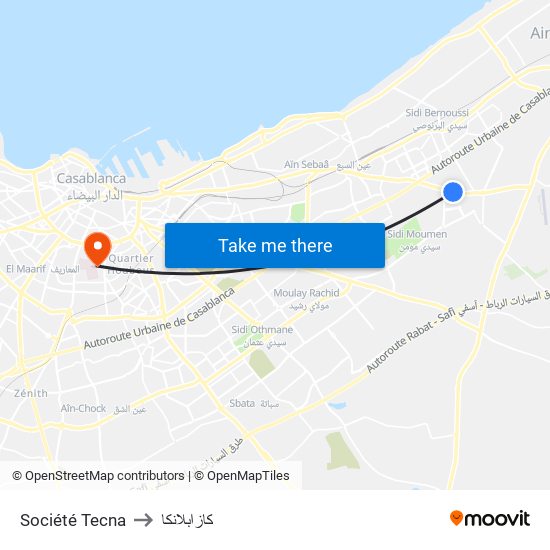 Société Tecna to كازابلانكا map