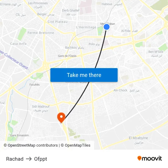 Rachad to OFPPT map