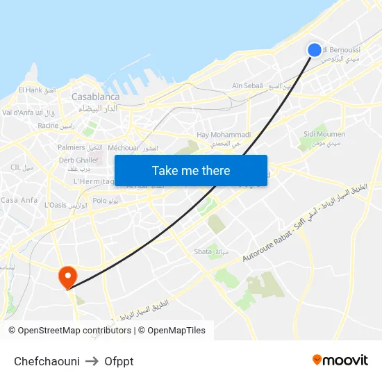 Chefchaouni to OFPPT map