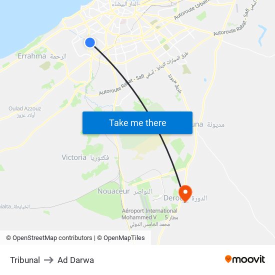 Tribunal to Ad Darwa map
