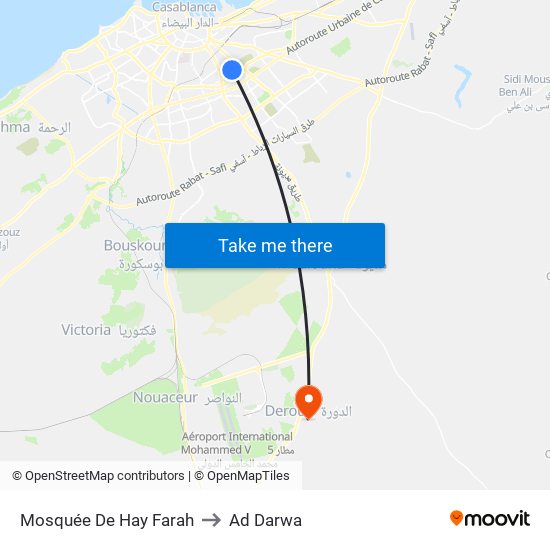 Mosquée De Hay Farah to Ad Darwa map