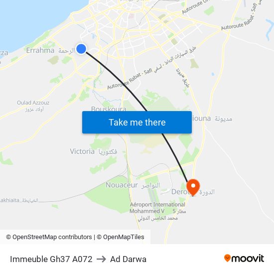 Immeuble Gh37 A072 to Ad Darwa map