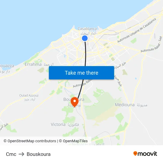 Cmc to Bouskoura map