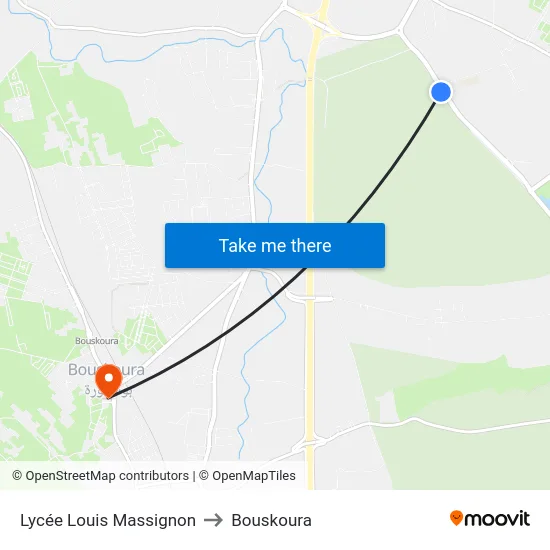 Lycée Louis Massignon to Bouskoura map