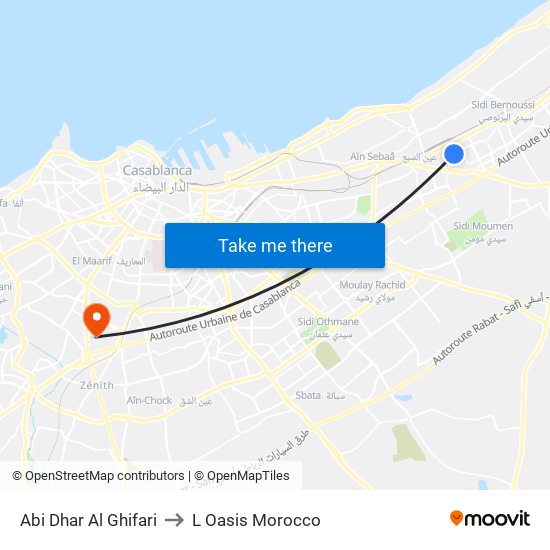 Abi Dhar Al Ghifari to L Oasis Morocco map