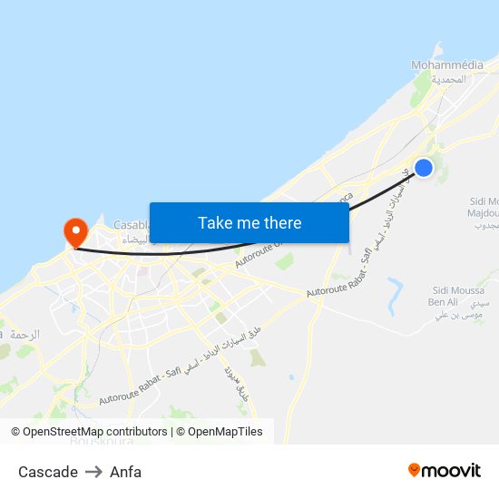 Cascade to Anfa map