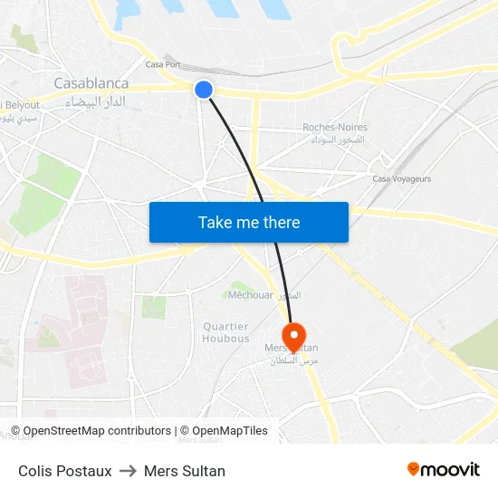Colis Postaux to Mers Sultan map