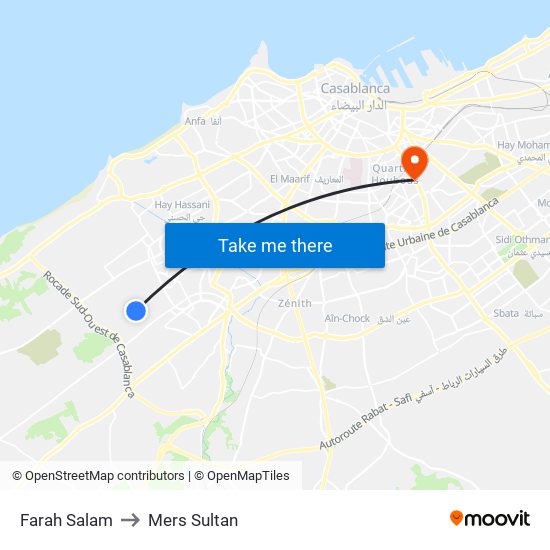 Farah Salam to Mers Sultan map