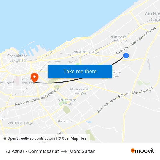 Al Azhar - Commissariat to Mers Sultan map