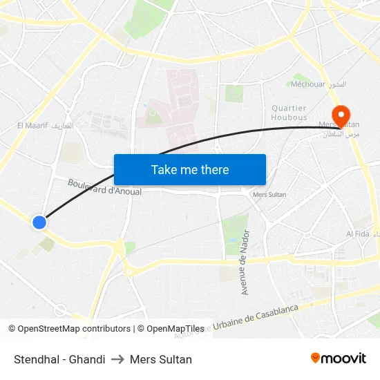 Stendhal - Ghandi to Mers Sultan map