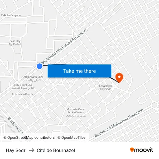 Hay Sedri to Cité de Bournazel map