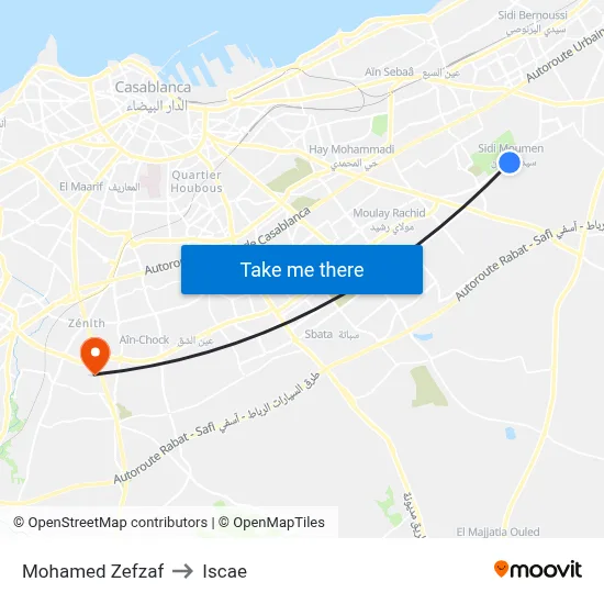 Mohamed Zefzaf to Iscae map
