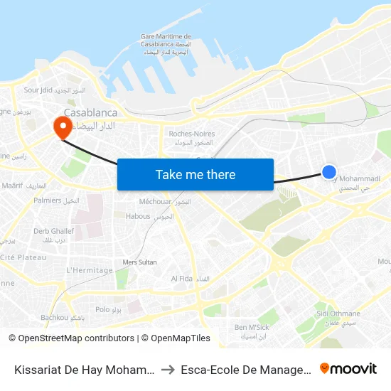 Kissariat De Hay Mohammadi to Esca-Ecole De Management map