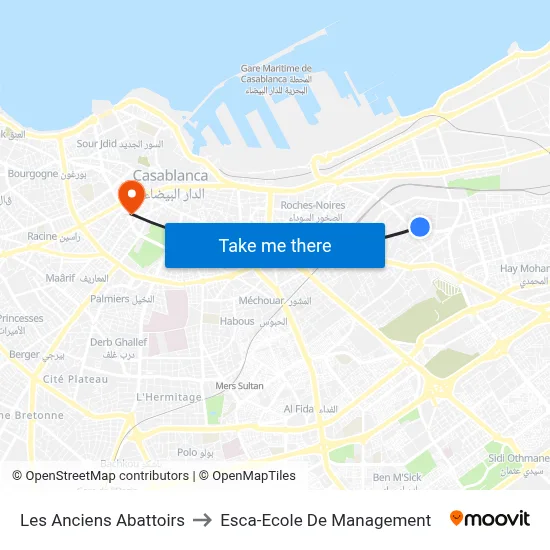 Les Anciens Abattoirs to Esca-Ecole De Management map