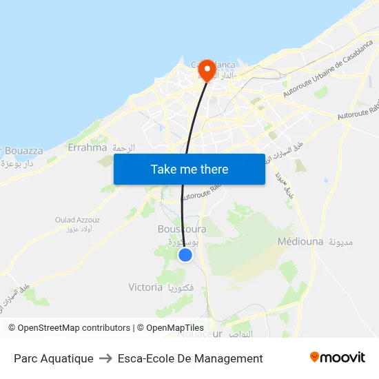 Water Park to Esca School of Management map