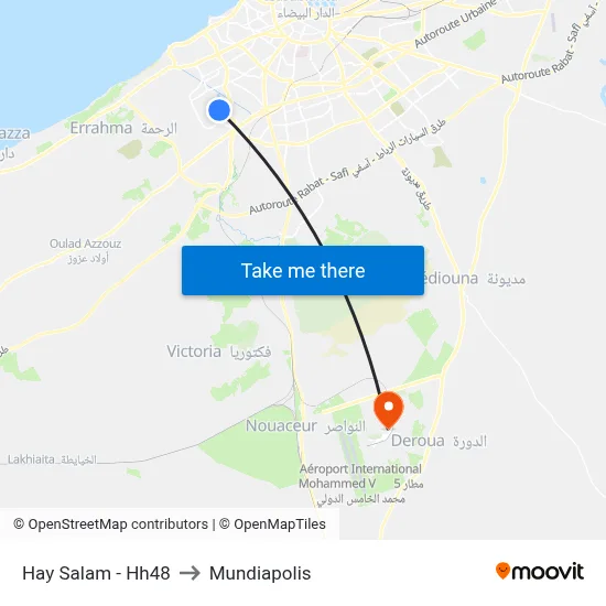 Hay Salam - Hh48 to Mundiapolis map
