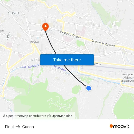 Final to Cusco map