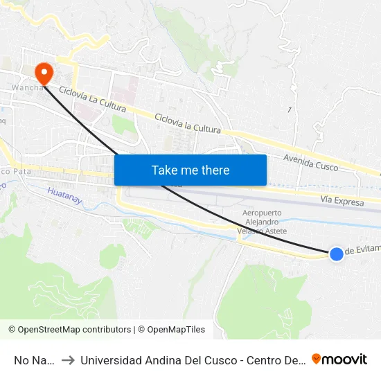 No Name to Universidad Andina Del Cusco - Centro De Idiomas map